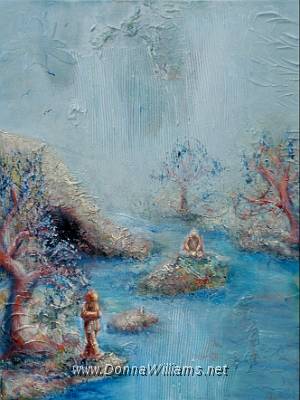 Meditation Garden.jpg - Acrylic on stretched canvas. Size: 30 cm x 40 cm  Original not for sale 