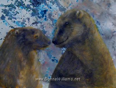 Love Bears.jpg - Acrylic on paper. Size: 60 cm x 46 cm  Original sold. 
