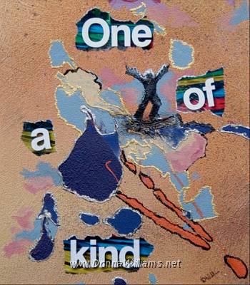 One Of A Kind.jpg - Mixed media on vinyl. Size : Approx. 30 x 30 cm.   Contact curator  
