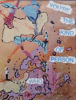 You're The Kind of Person Who.jpg - Mixed media on vinyl. Size : Approx. 30 x 30 cm.   Contact curator  